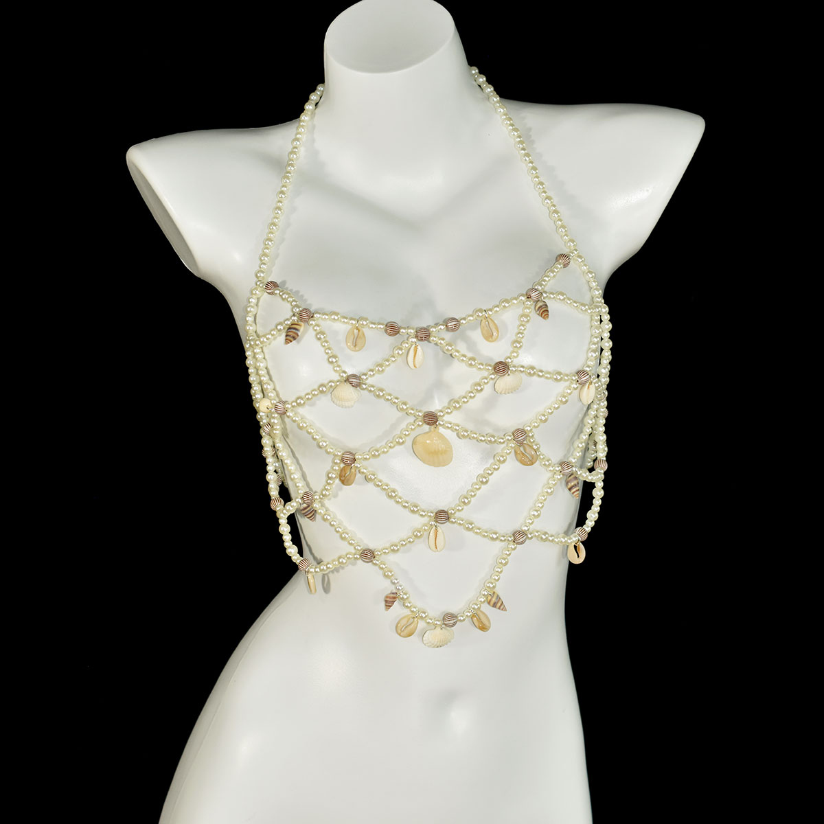 Zestaw: imitacja pereł, stanik – Body Jewelry Retainers recenzja i cena