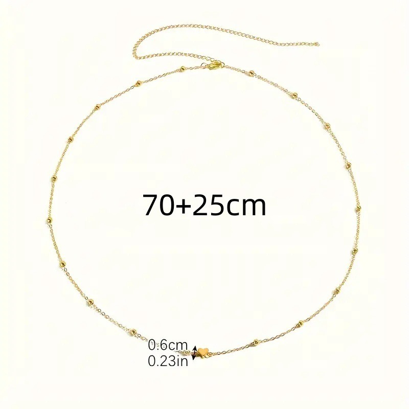 Delikatny złoty łańcuszek na t – Body Jewelry For You recenzja i cena